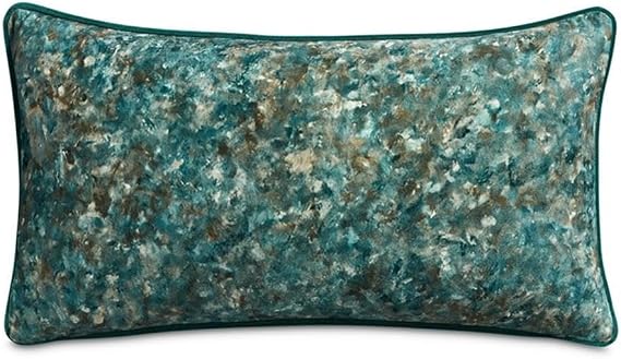 Renue Tatum 13" x 24" Velvet Throw Pillow - Juniper Teal in Set of 2
