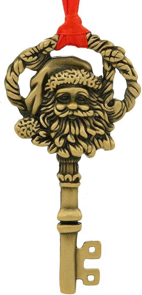 Ganz A Key for Santa Ornament Zinc Set