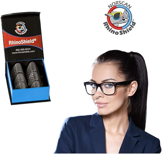 RhinoShield Invisible Nose Shield for Glasses. Soft Comfortable Silicone Makes Glasses Feel Weightless. Prevents Red Marks, Indentations, Irritation