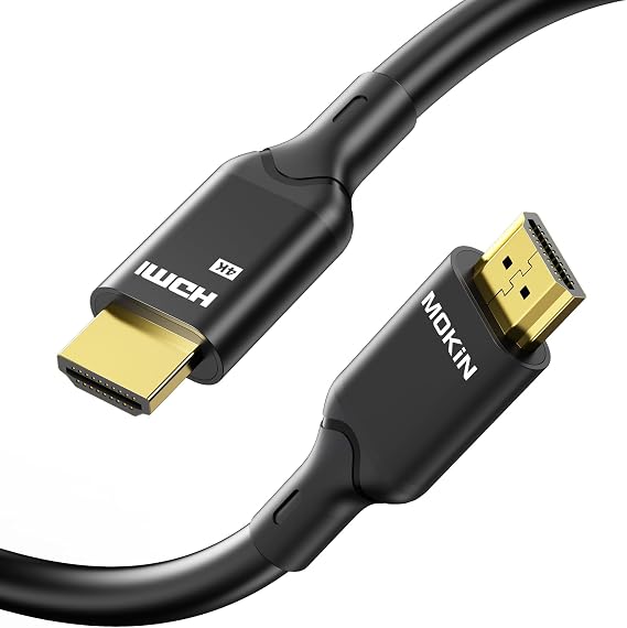 MOKiN HDMI Cable, 3.94ft, 4K@60Hz, High-Speed 4K HDMI 2.0 Cord (18Gbps), 2160p, 48 bit, Compatible with TV/PS7/Xbox/Roku