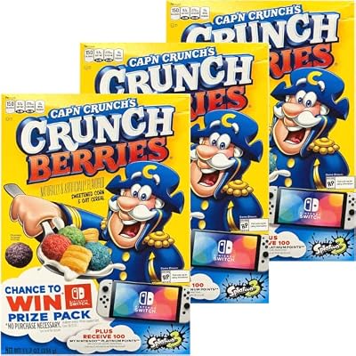 Capn Crunch Captain Crunch, Corn & Oat Cereal, Set of 3 Crunch Berry 3 Boxes