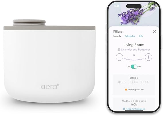 Aera Mini Smart Air Diffuser, Waterless Plug-in Aromatherapy, White