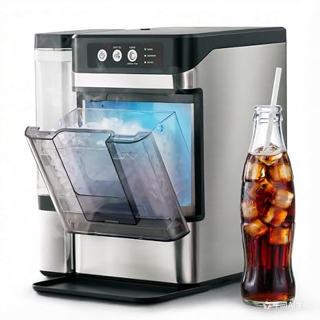 Cavevine Nugget Ice Maker Countertop, Self-Cleaning Ice Maker Machine
