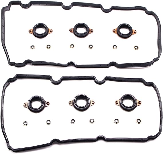 AUCERAMIC 0362072 Valve Cover Gasket Set with Spark Plug Seals Fit 2013-2021 for Acura Mdx RDX RLX TLX Honda Accord Crosstour Odyssey Passport Pilot Ridgeline 3.0L 3.5L V6 J35Y5 J35Y6