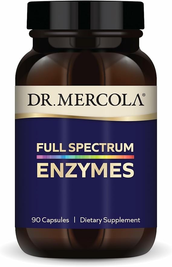 Dr. Mercola Full Spectrum Enzymes, 90 Capsules (90 Servings)