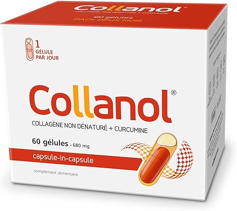Collanol Innovation in the Care of Healthy Joints Liquid Formula in a Double Capsule 3D Collagen + Micellar Extract of Curcuma Roots 1 Capsule/Day. Laboratory Tested (60 Capsules)