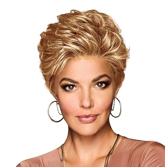 GABOR OUT THE DOOR Short And Sassy Boy Cut Wig, Shake and Go Style Designer Series by Hairuwear, Average Cap Size, GF14-22SS Wheat