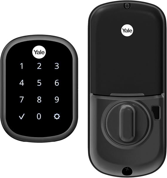 Yale Security YRD256-NR-BSP Yale Assure Lock SL in Black Suede Non-Connected YRD256 Key Free Touchscreen Deadbolt