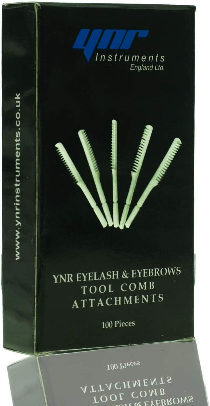 Eyelash Perming Slim Combs Eyelash Extension Applicator Spoolie Brush Wand Lash Lifting Grafting Eyelash Separating Tool for Individual Eye Lash Extensions Mini Eyelash Combbox of 100 Pcs