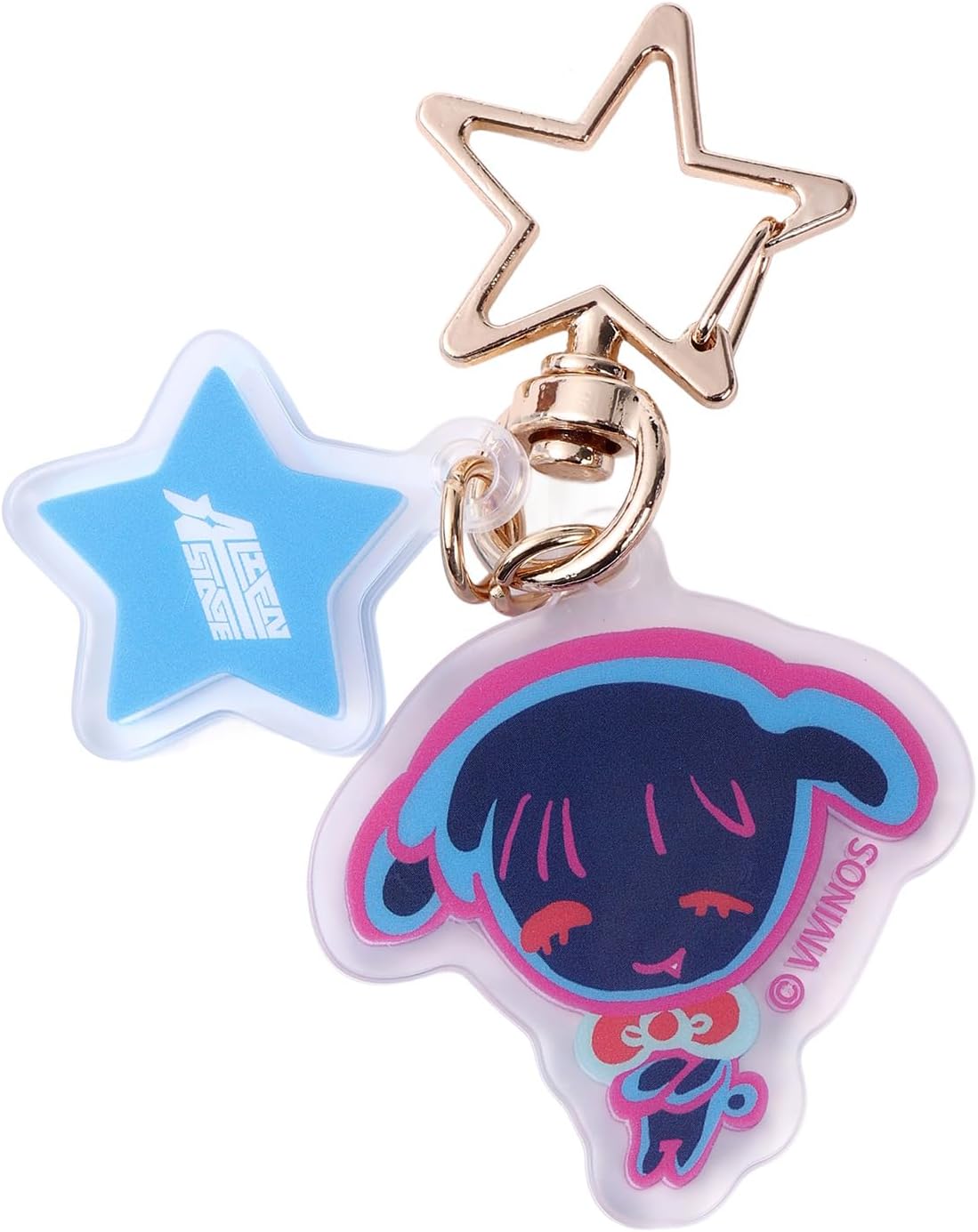 YJacuing Alien Stage Rabbit Series Chibi Acrylic Keychain, Officially Licensed Anime ALNST Collectible Bag Charm Pendant