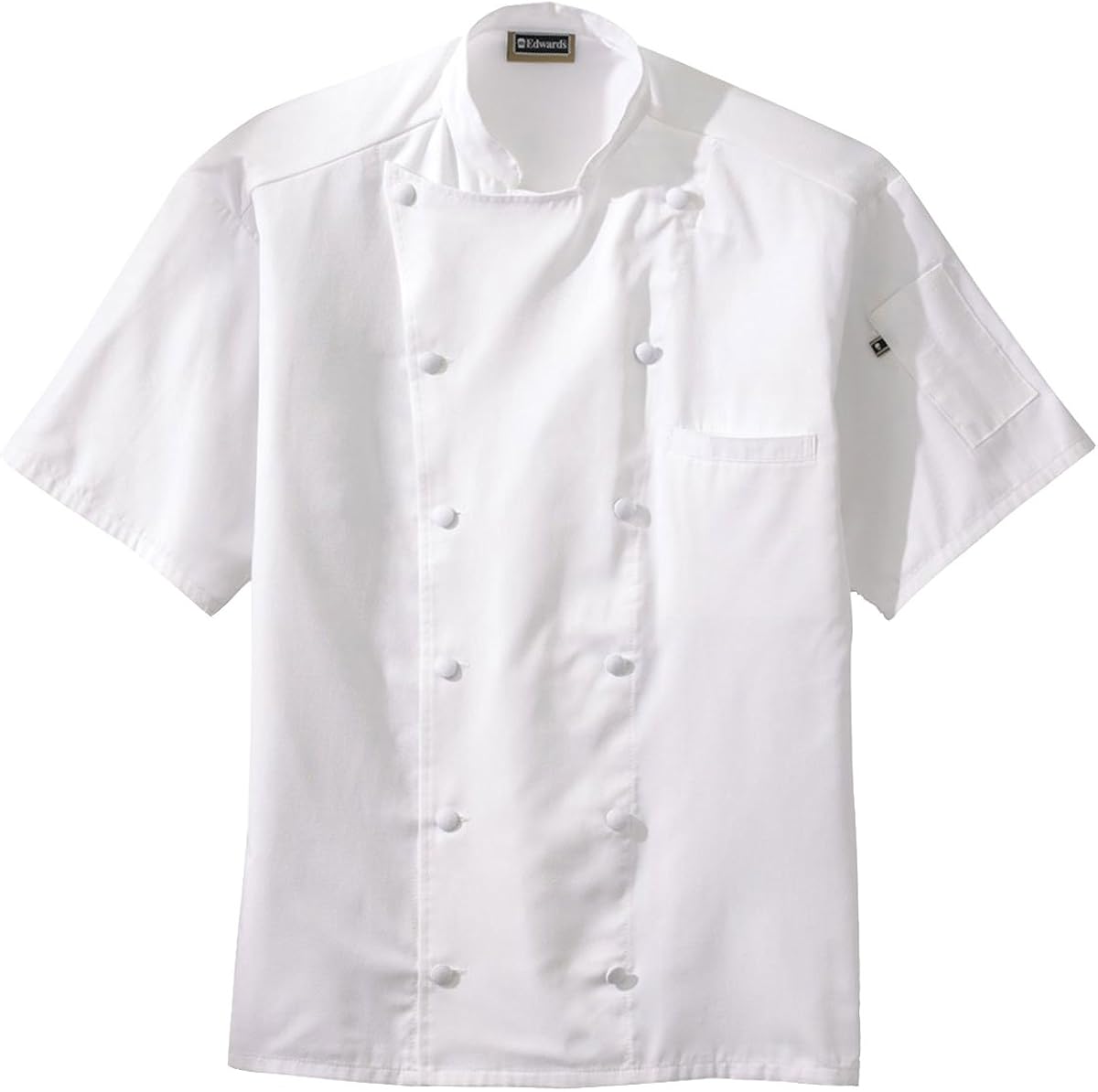 Edwards Classic Short Sleeves Chef Coat with Back Mesh