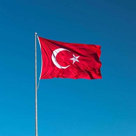 Premium Türk Bayrağı (500x750CM) - Nefes Alabilir 125gr Rashel Kumaş, Çift Dikişli, Sağlam Kulplu, UV ve Solmaya Karşı Dayanıklı, İç/Dış Mekan Kullanımı (500X750CM)