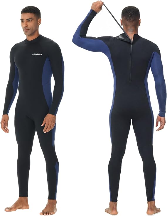 Men Wetsuit, 5/4mm SCR Neoprene Wetsuits for Men,UPF 50+