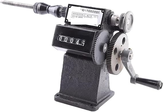 Winding Machine, NZ-1 Hand Crank Electronic Counting Winding Machine, Small Home, Stranding Mini Count Tools for Coils