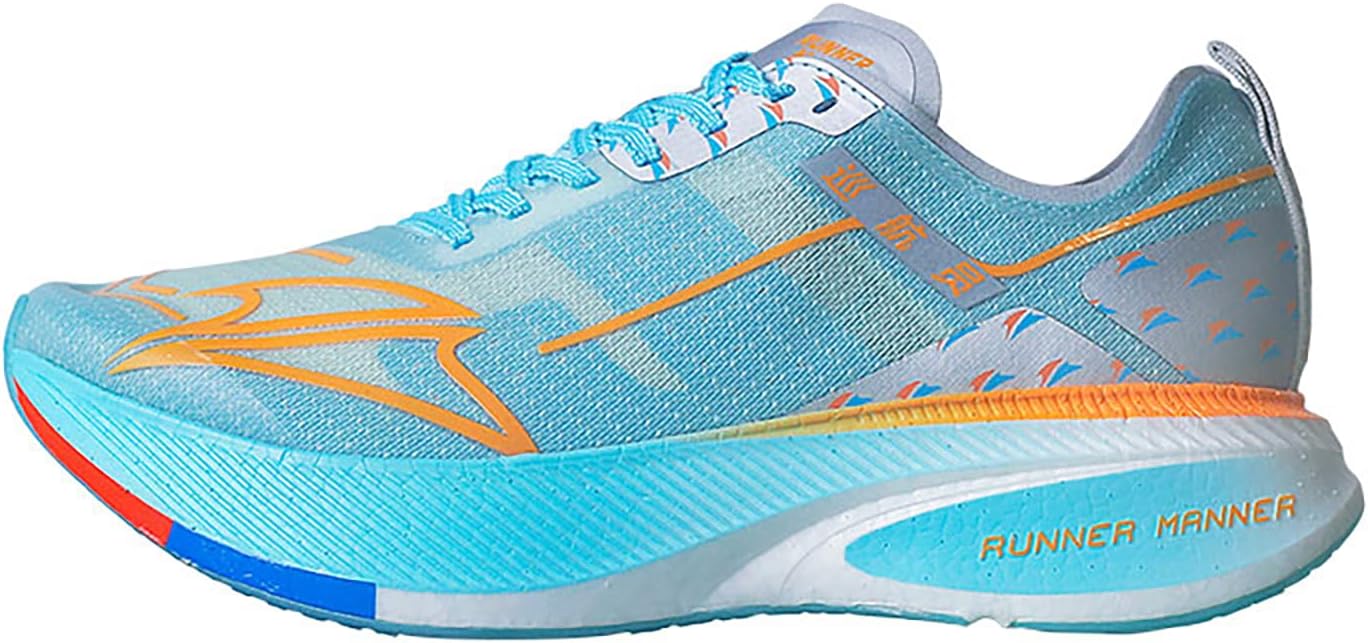 Carbon Plate Running Shoes for Men Cushioned, Lightweight, Breathable, Non-Slip Road Sneakers (US Size 7.5-11.5)
