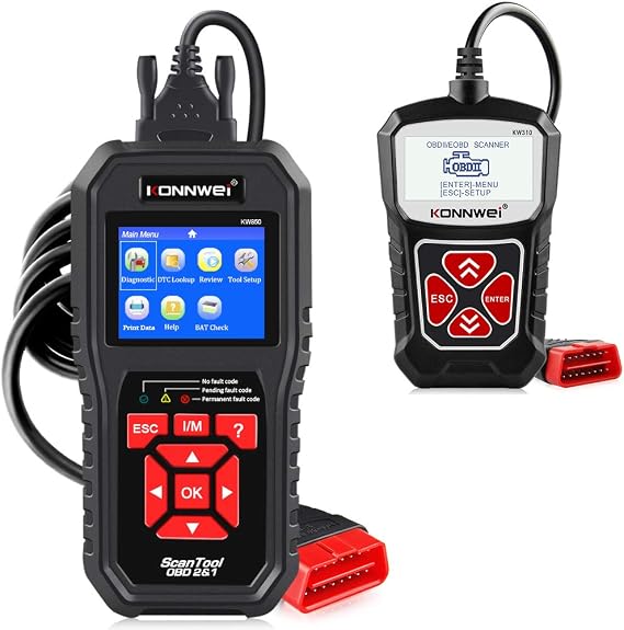 KW850 Enhance OBD2 Scanner + KW310 OBD2 Scanner