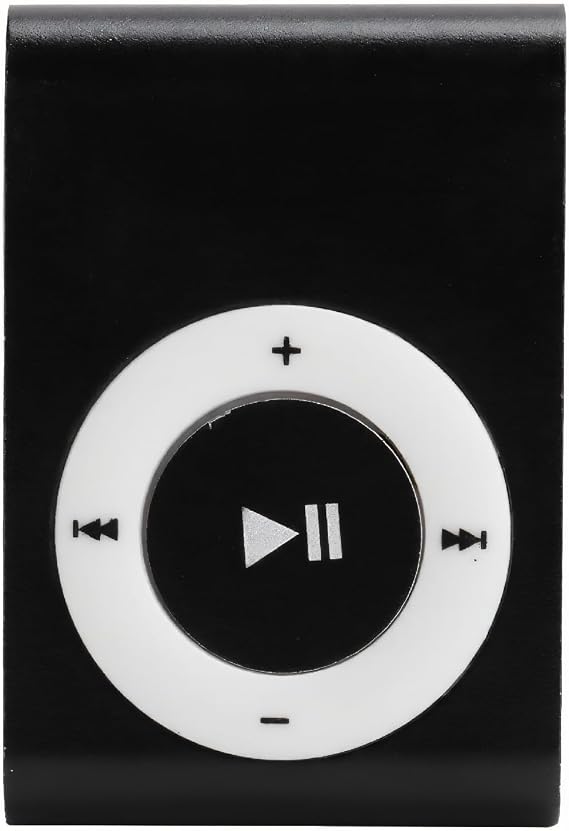 Portable Music Player with Long Battery Life, Aluminum Alloy MP3 Player for Clear Sound, Includes Earphone & USB Cable - Black