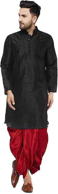 Royal Kurta Mens Silk Blend Dhoti Kurta Set