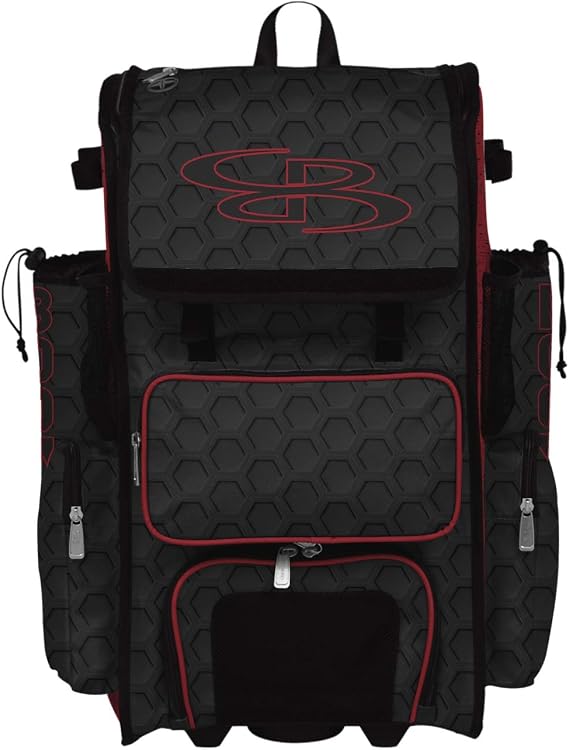 Boombah Superpack Hybrid Rolling Bat Bag 3DHC - Multiple Colors - Wheeled & Backpack Version