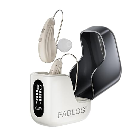 Hearing Aids for Seniors with Noise Cancelling - FDA Registered Invisible Hearing amplifiers,3 Modes,60hrs Chargingcase,Lightweight Amplifier for Elderly Men and Women | FDA Registered Invisible Hearing amplifiers,Lightweight Amplifier for Elderly Men and Women