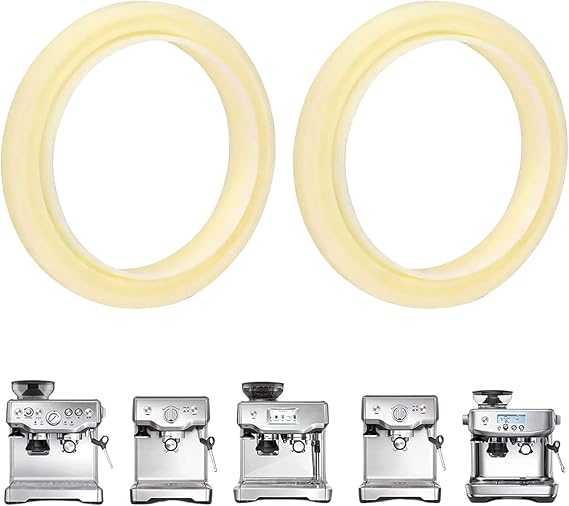 54mm Group Head Gasket 2PCS - BPA-Free High Temp Silicone Seal Ring for Breville & Sage Espresso Machines 878/870/860/840/810/500/450 | Espresso Machine Steam Ring Replacement