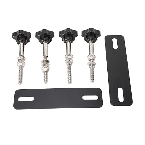Rustproof Steel Mounting Pins Kits for Traction Boards, Installation with Knob , Space Saving Solution, Fit for All Recovery Tracks with 4.72in to 6.69in Hole Spacing
