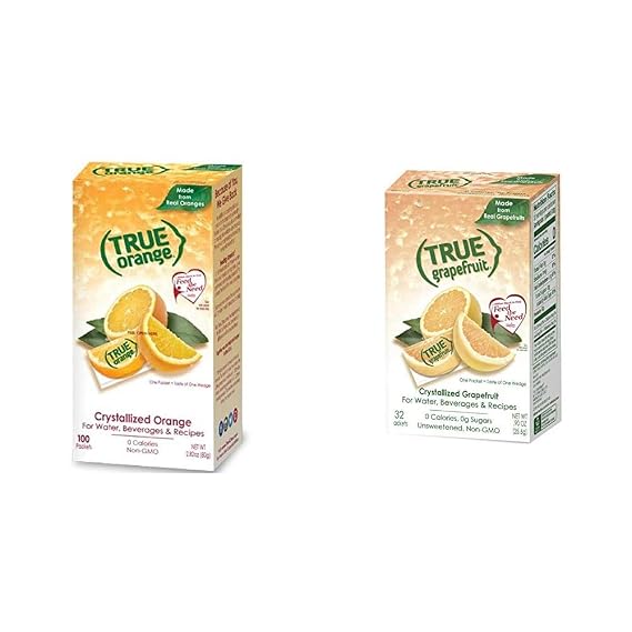 TRUE ORANGE and TRUE GRAPEFRUIT Water Enhancer Bundle (132 Count)