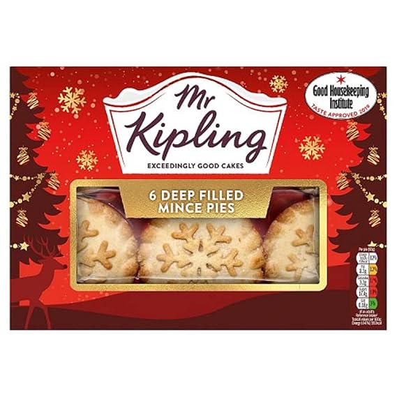 Mr Kipling 6 Snowflake Mince Pies