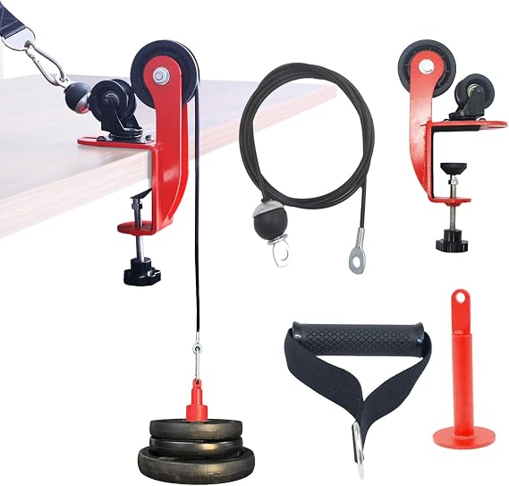 Arm Wrestling Training Pulley System Professional, Forearm Workout Table Equipment, Wrist Exerciser Cable Machine