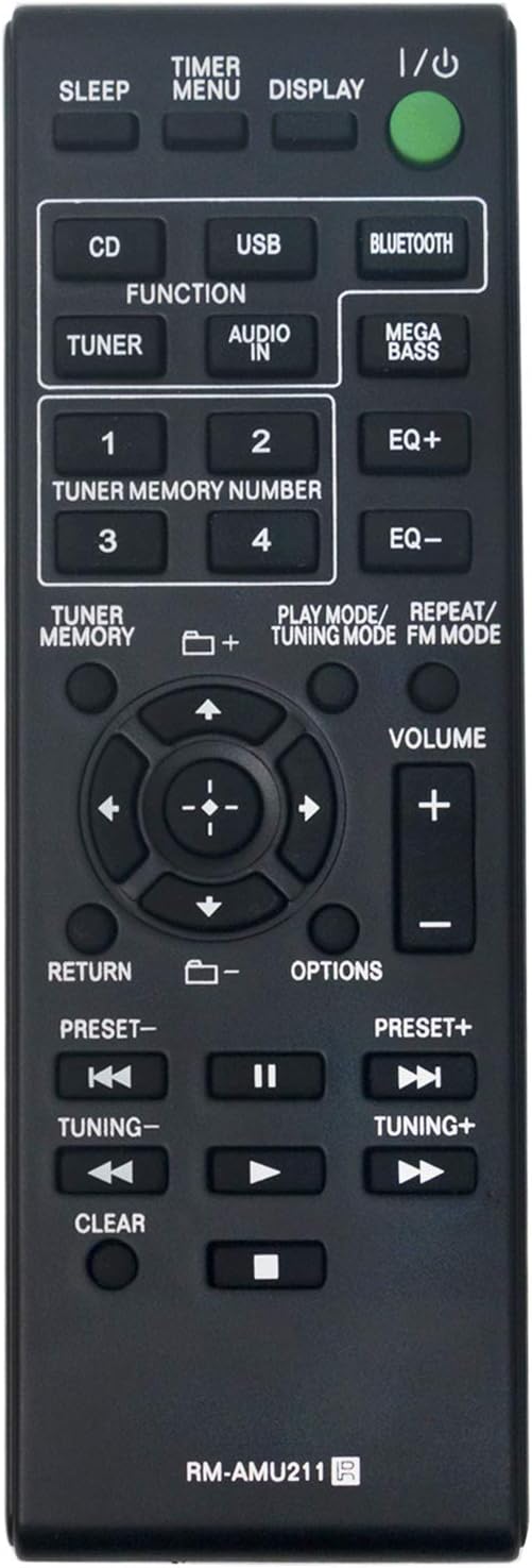 New RM-AMU211 Replacement Remote Control fit for Sony Home Audio System