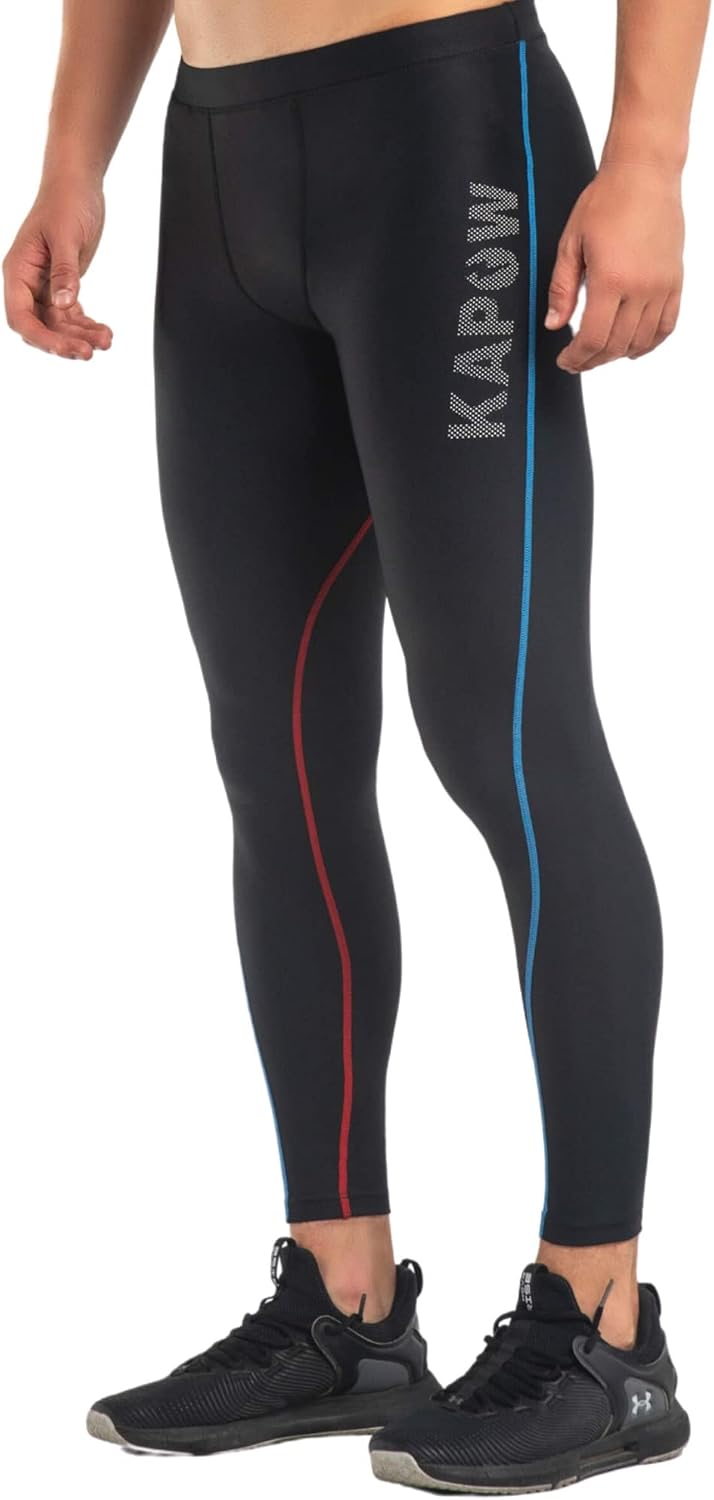 Kapow Meggings High Compression Performance Range - Mens Athletic Leggings with Pockets & High Compression