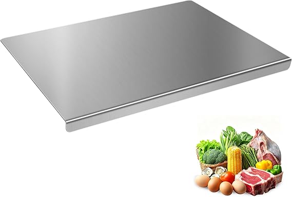Stainless Steel Chopping Board, Metal Cutting Board for Kitchen, 40 x 30 cm