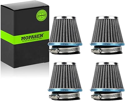 Chrome Air Filter Pod 54mm - Set of 4 - Fits Honda Motorcycle 1979-1982 CB750 CB900 By MOPASEN