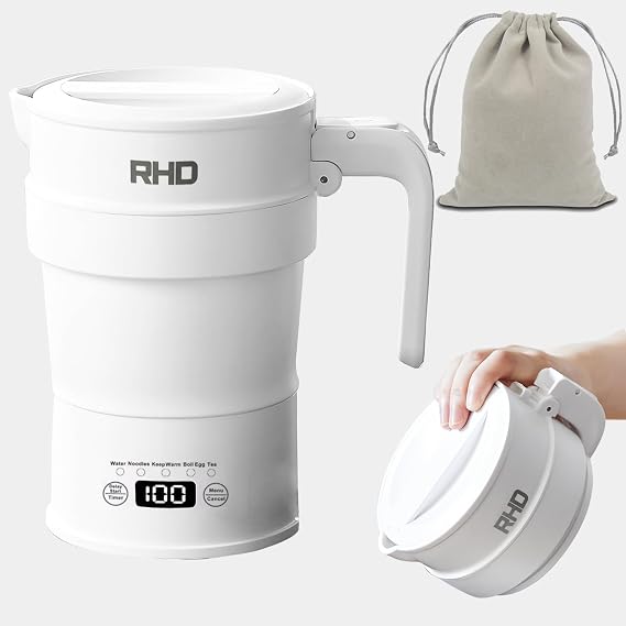 Travel Foldable Electric Kettle, 700ML Multi-function Hot Water Kettle 220V