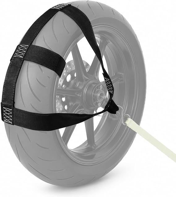 Heavy Duty Adjustable Motorcycle Rear Wheel Tie Down Strap