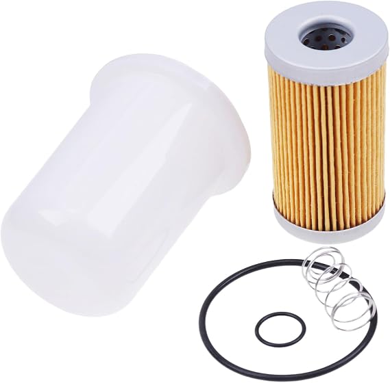 JZGRDN Fuel Filter Kit with O-ring Filter Bowl & Spring 15521-43160 15521-43130 15521-43930 Compatible with Kubota L3010 L3130 L3240 L235 L275 L3600 L2250 L2850 L2900 L2950