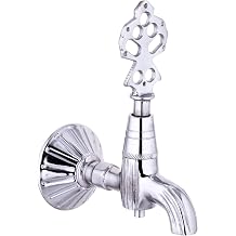 İSAOĞLU YAPI Kurna Musluğu Silver Gümüş Renk Kurna Bataryası Hamam Musluğu Pirinç