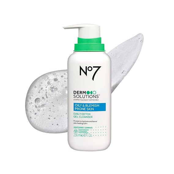 No7 Derm Solutions Daily Detox Foaming Face Wash, 8 Fl Oz