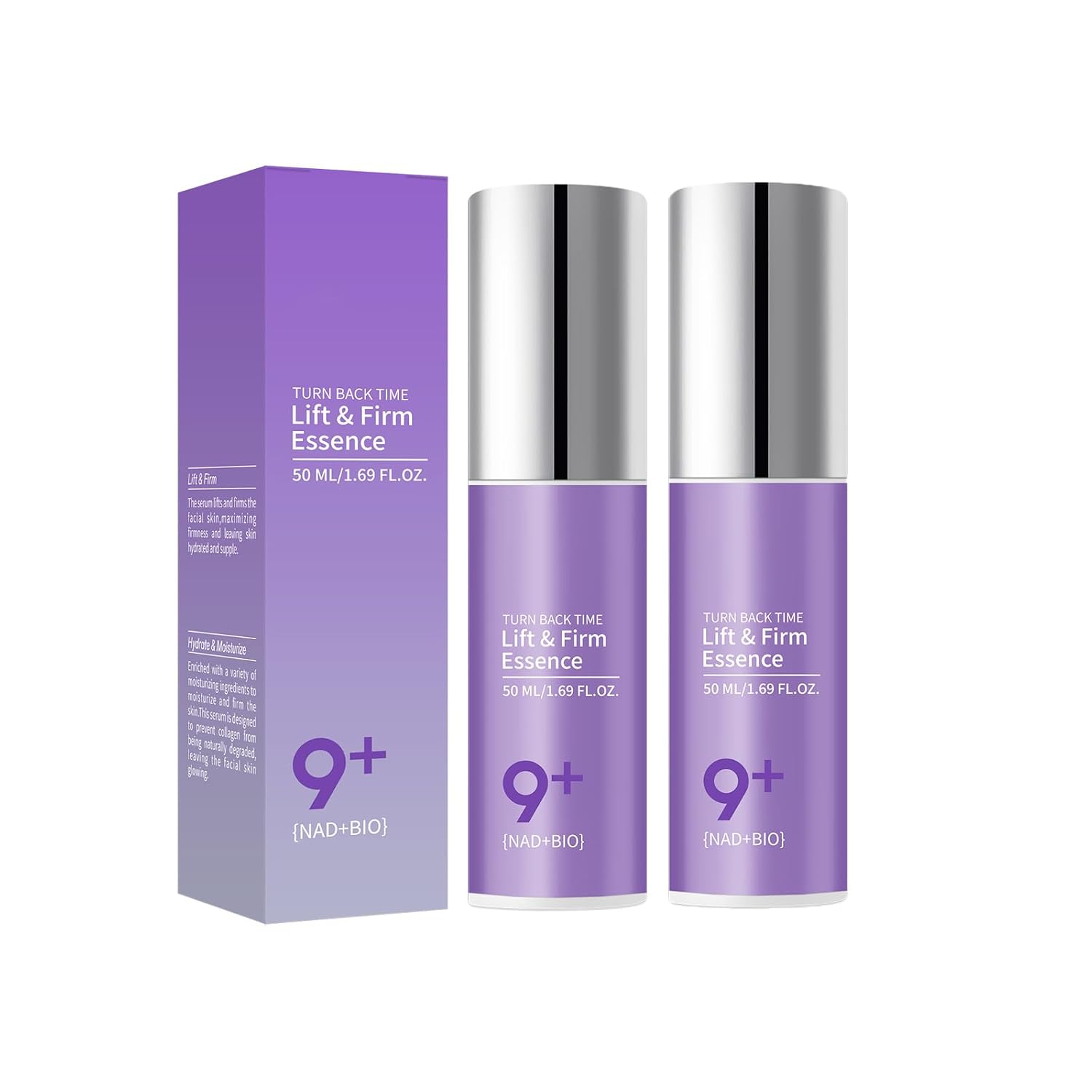Instant Face Lift Serum - Face Tightening Serum for Lifting & Firming Sagging Skin, NAD Essence Anti-Wrinkle Boost, Hydrating Plumping serum for WomenMen 100ml, 2pc