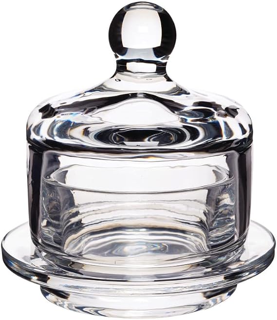 Artesà Glass Butter Dish, Small Cloche Holder for Serving Butter