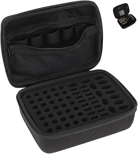 HUIZHU EVA Storage case with Elastic Protective Sponge for Storing 5IO pen Battery and Electronics and USB Charger and U disk (Black)