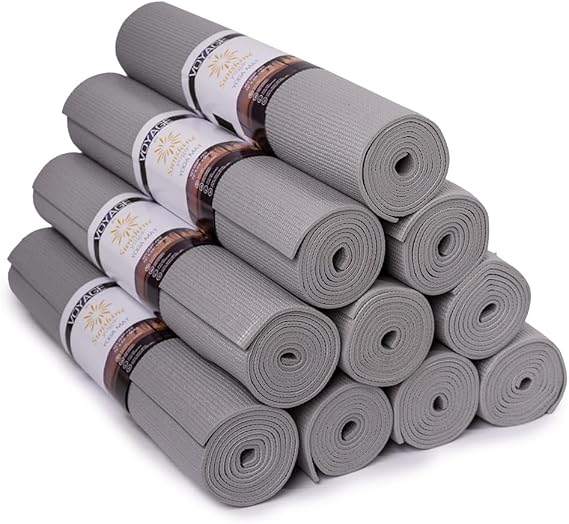 Voyage 5mm Studio Yoga Mats, 10 Pack, 72x24in