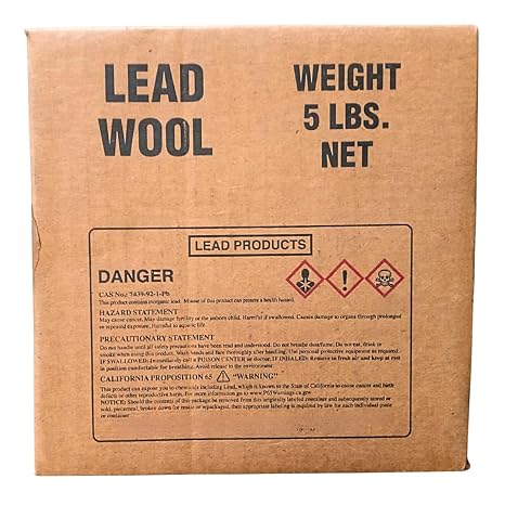 Rotometals' Lead Wool - (5lb Box) - Made in The USA