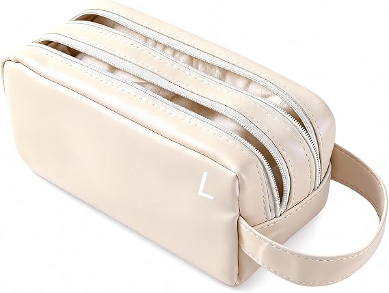 Daily Contact Lens Organizer Case,Contact Lens Storage Case,100 Lenses,Beige