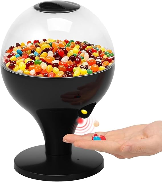 Candy Machine Dispenser Automatic Organizer | Desktop Candy Dispenser for Vending Snack Food Bean Nut Kids Office Home Countertop Halloween Christmas