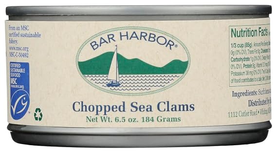 Bar Harbor Clams Chopped 6.5 OZ(Pack of 2)