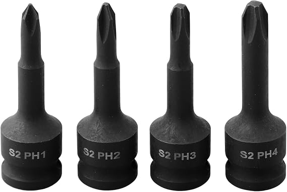 ZYNCUE 4 Pcs Socket Adapter 60 Mm Length Square Head Wrench, Hexagon Socket