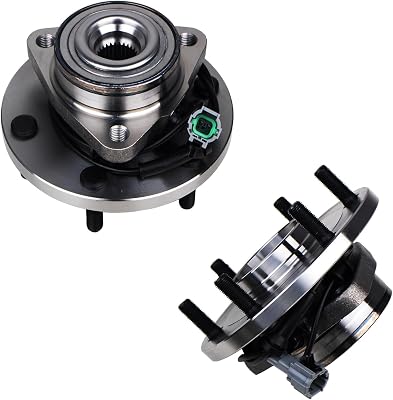 KUSATEC 515066 2PCS Front Wheel Bearing Hub Assembly for Nissan Titan 04-07 Armada 05-07 Pathfinder Armada 04, Infiniti QX56 2004-2007, Fit Driver Passenger Side, 6 Lugs WABS