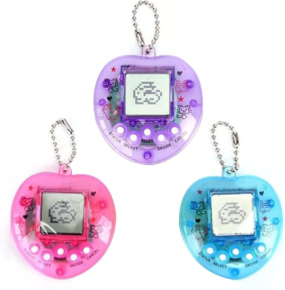 Mini Heart Shaped Pet Digital Toy - Handheld Virtual Electronic Pet Game Machine for Kids & Pet Lovers