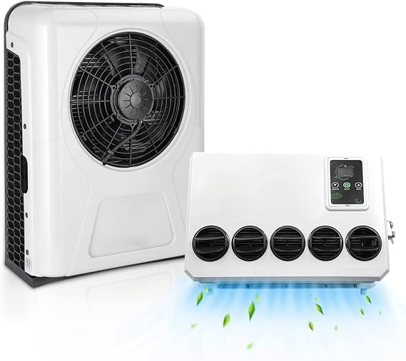 12V Universal Elektrische RV Truck Camper Van Klimaanlage 10000 btu Elektrische Automotive Split Klimaanlage AC Einheit 12V BTU für LKW Sattelwagen Wohnmobil Van AC New Energy